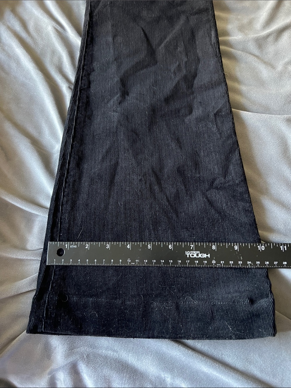 7 For All Mankind Black Flare Jeans - Picture 8 of 12